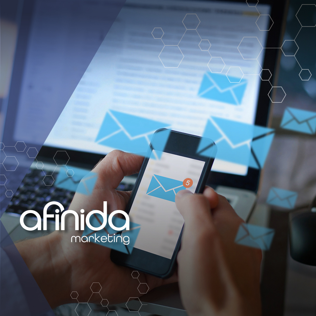 someone reading marketing email